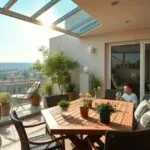 Sistemas de cerramiento para balcones y terrazas: materiales más habituales