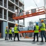 Cómo subir material de construcción a una obra de forma segura y eficiente
